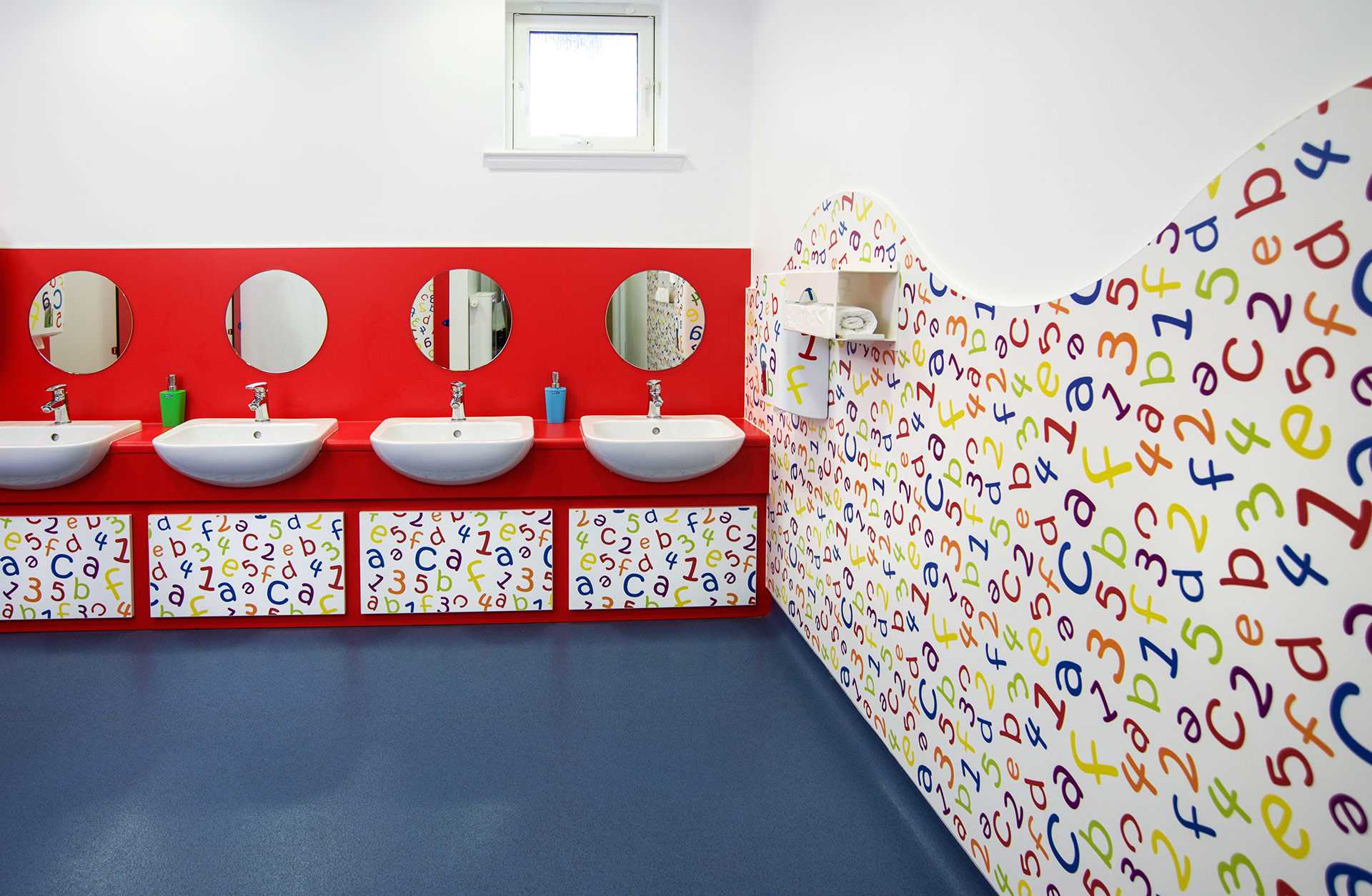 Les Enfants Nursery vanity and wall panel